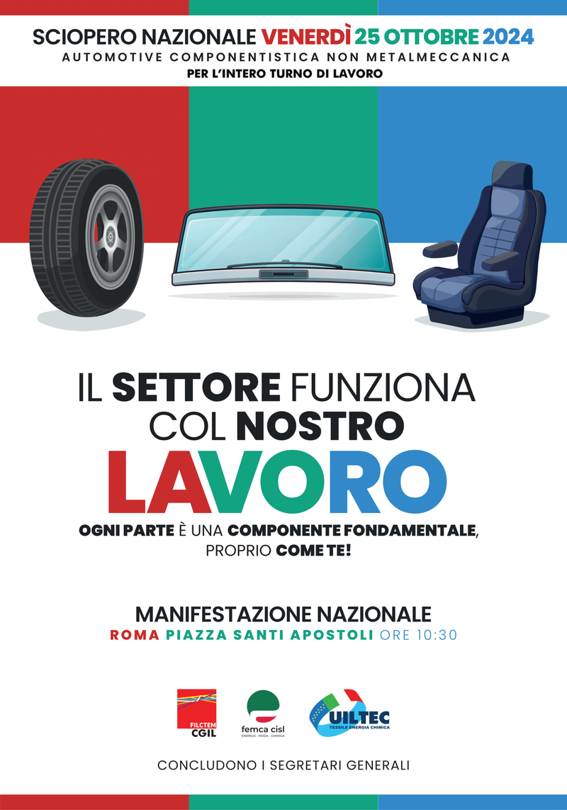 Automotive, il 25 ottobre sciopero nazionale